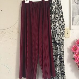 Pants - Red Wide Leg Pants Pants - Red Wide Leg Pants